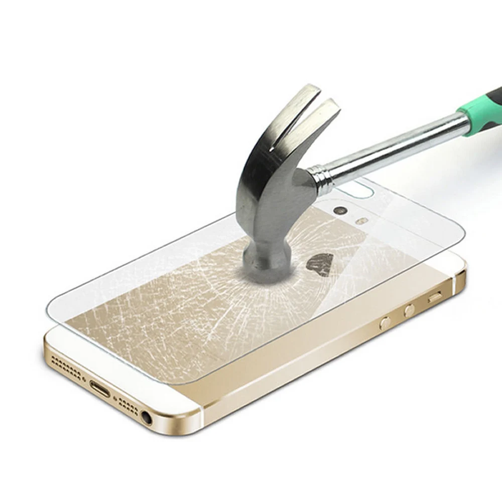 2 шт. Защитное стекло для iPhone 5S спереди и сзади Ультра тонкое закаленное iphone