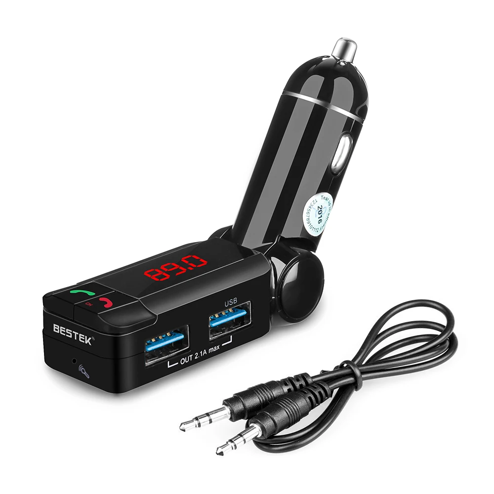Bestek FM передатчик bluetooth car Зарядное устройство Беспроводной fm модулятор