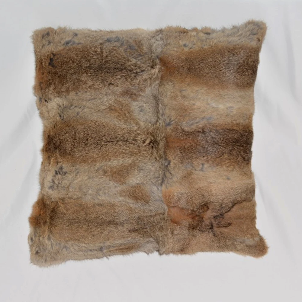 Из натурального кроличьего меха Наволочка на подушку диван с натуральным мехом