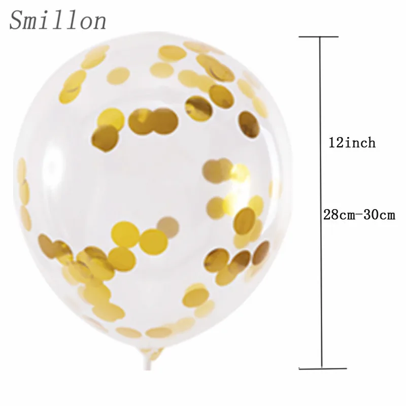 11 шт латексные конфетти воздушные шары баллоны с гелием надувные днем рождения