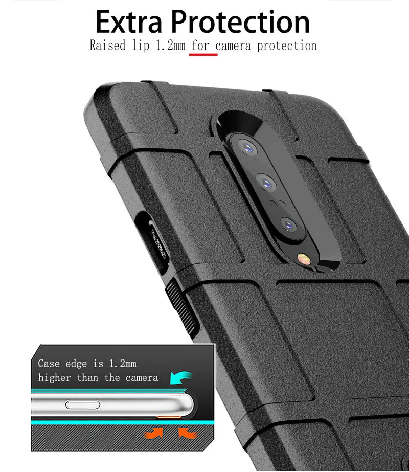 Чехол для Oneplus 7T Pro Силиконовый прочный чехол 7 противоударный Oneplus7t Heavy Duty Armor One plus7