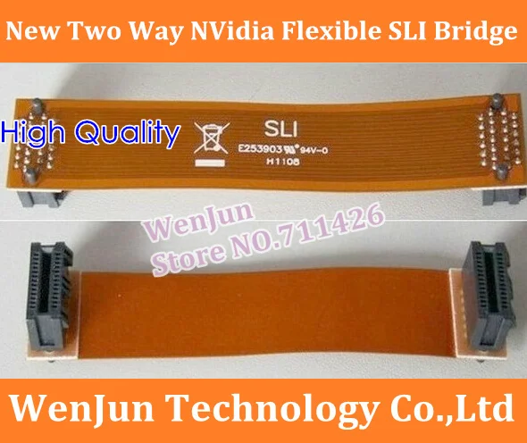 Фото Бесплатная доставка новый двухсторонний видеоразъем NVidia Flexible SLI Bridge PCI-E 50 шт./лот |