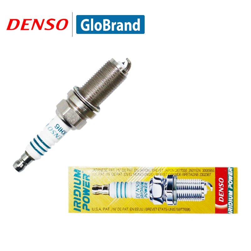 DENSO автомобильная свеча зажигания для Toyota Highlander hyundai Sonata peugeot 508 Teana Dodge Chrysler двойной Иридиевый IKH16