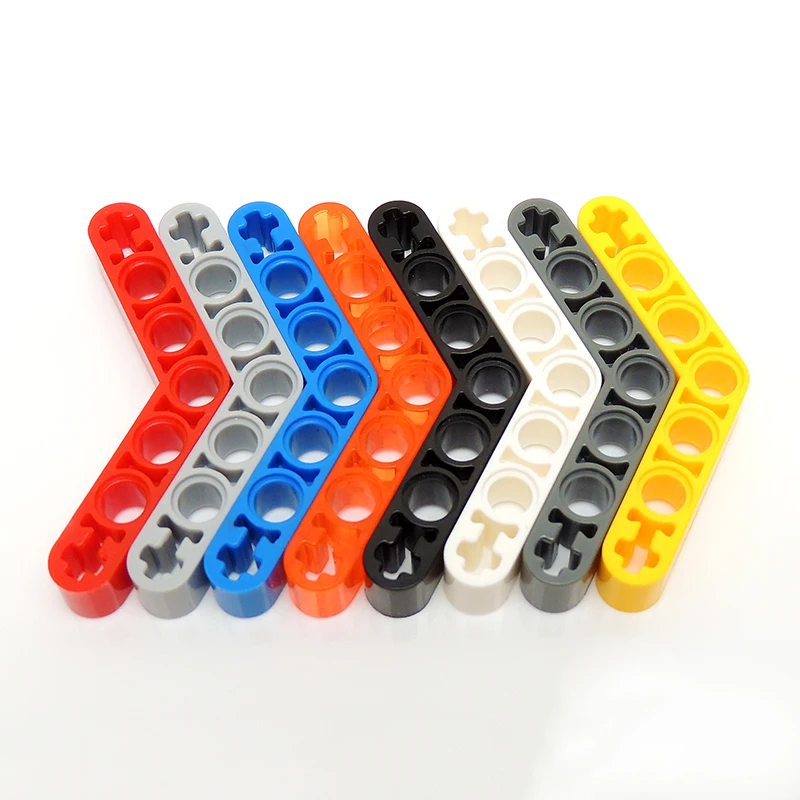 20 шт./лот Technic Beam 1x7 изогнутые (4 - 4) Толстые кирпичи MOC части просветляющий блок