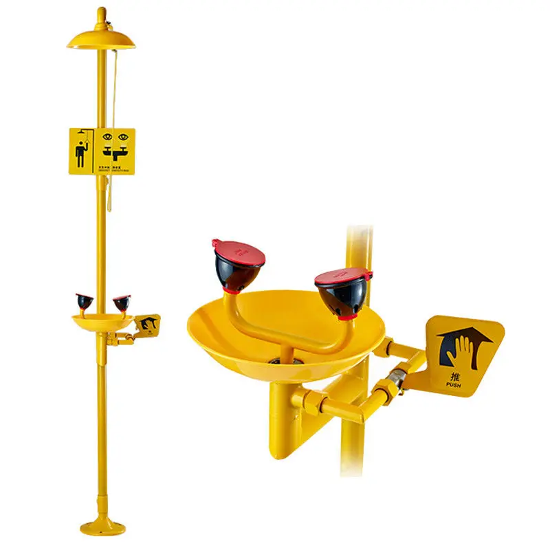 Новая комбинированная душевая станция с покрытием и для промывки глаз из