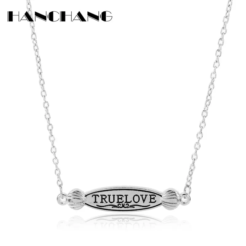 HANCHANG Как я встретил вашу маму True Love/Цепочки и ожерелья буквы Метки Подвески