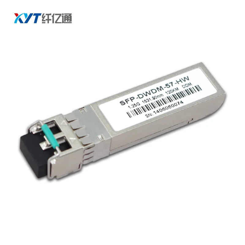 ITU C + L Band 1 25G 1000M DWDM SFP волоконно оптический приемопередатчик 120 км совместим с