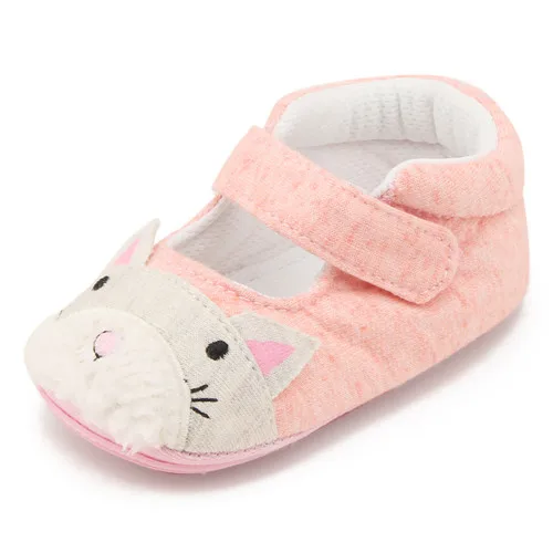 Pink Cat Блестящие золотые дышащие ботинки для новорожденных, уникальные заводские дешевые цены, первые ходунки для малышей - Цвет: Pink Cat