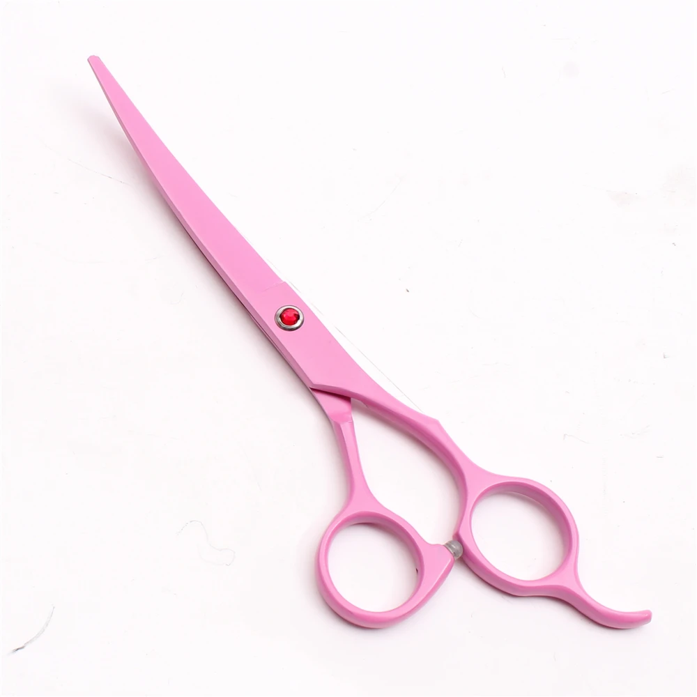 C3100 4Pcs 7" 19.5см Ножницы для стрижки волос JP 440C розового цвета с животным рисунком для профессиональных парикмахерских салонов по уходу за собаками.