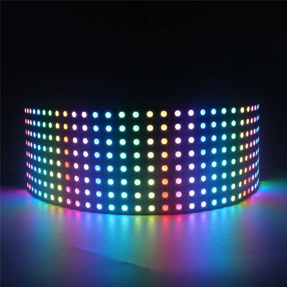 WS2812b 5050 RGB Светодиодная панель чип 8x 8/8x3 2/16x16 пикселей WS2812 полноцветный