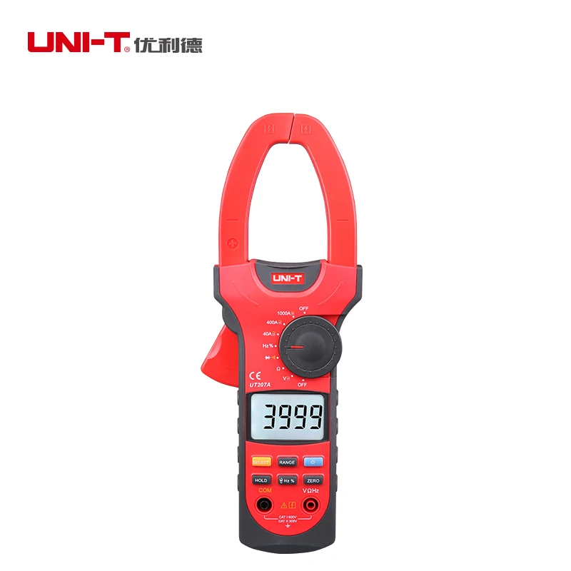 UNI-T цифровой клещи UT207 UT207A UT208 UT208A UT209 UT209A Авто Диапазон Вольт Ампер Ом Частотный
