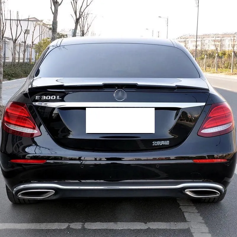 Для Mercedes-Benz W213 спойлер Высокое качество ABS Материал машинный спойлер для Mercedes-Benz E200L E300L E320L E63 спойлер-UP - Цвет: Черный
