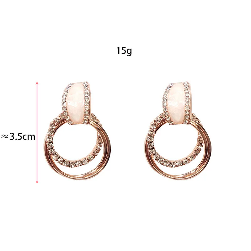 Хрустальные металлические серьги гвоздики нового дизайна для женщин девочек