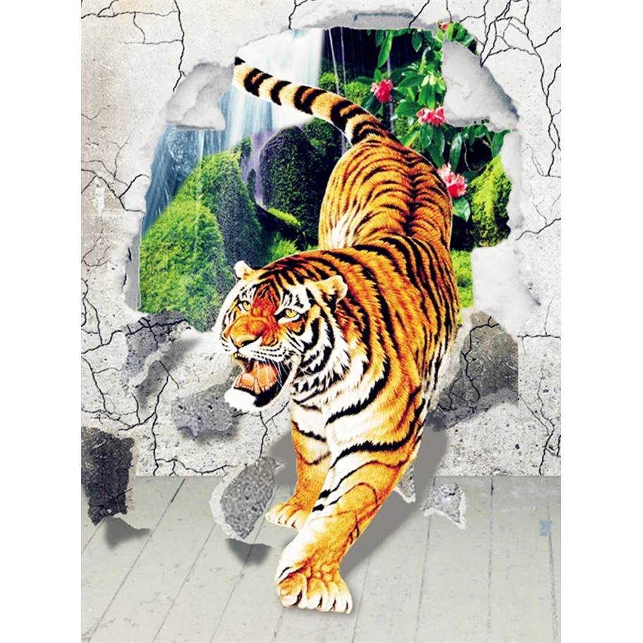 Алмазная мозаика 5D сделай сам тигры полная квадратная вышивка крестиком из