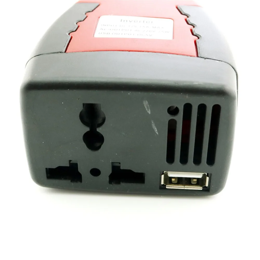 Автомобильный инвертор напряжения постоянного тока 12 В в переменный ток 110 В/220 75