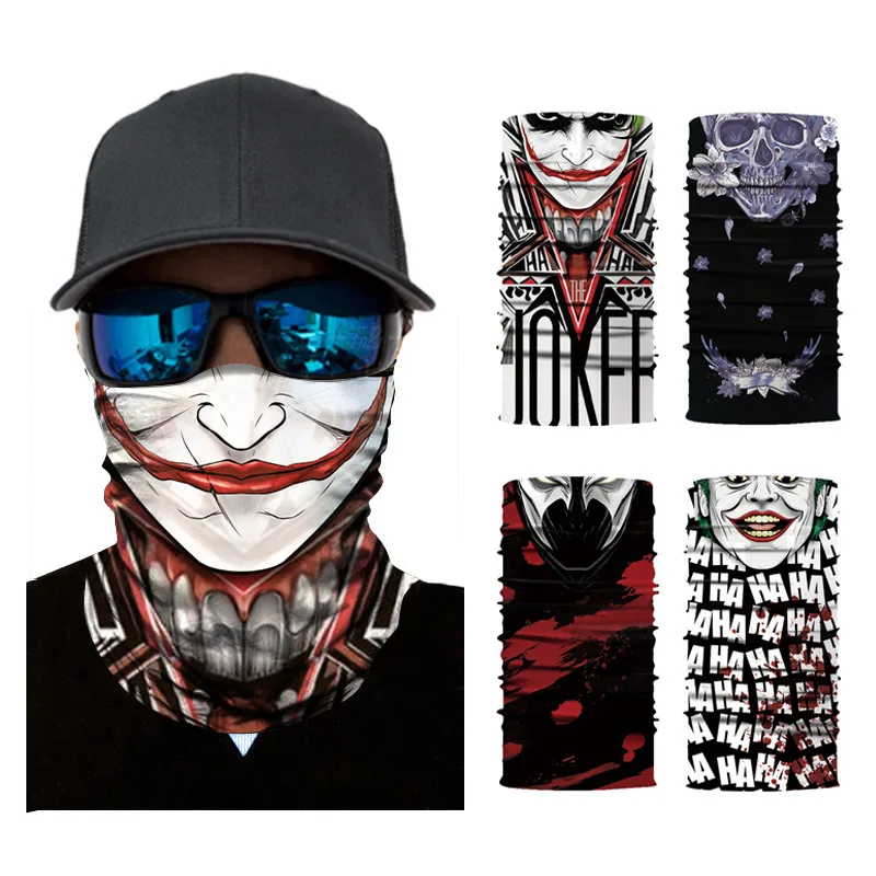 

HOT NEW Scary Skull Masks Skeleton Easter Motorcycle Bicycle Riding Headwear Scarf Half Face Mask Terror Cap Neck Ghost