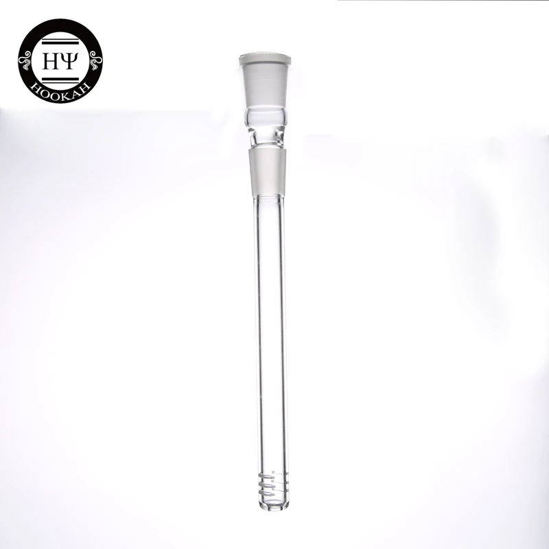 1 pc dia glass down stem for led spiral glass hookah shisha glass tube pipe diffuser chicha hookah accessories