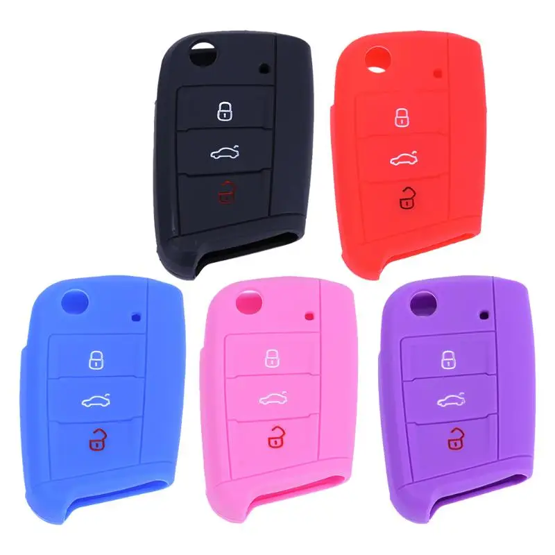 Автомобильные аксессуары силиконовый 3 кнопочный дистанционный флип чехол для