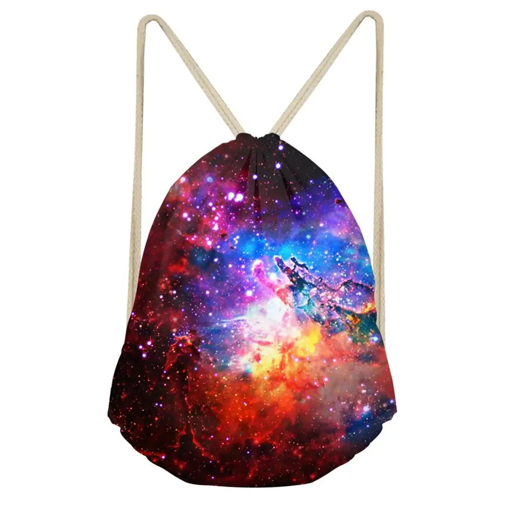 C0161Z3 FORUDESIGNS Galaxy звезда печати сумка для хранения на шнурке школьный рюкзак из полиэстра женские новые мужские дорожная сумка для отдыха Mochila Feminina - Цвет: C0161Z3