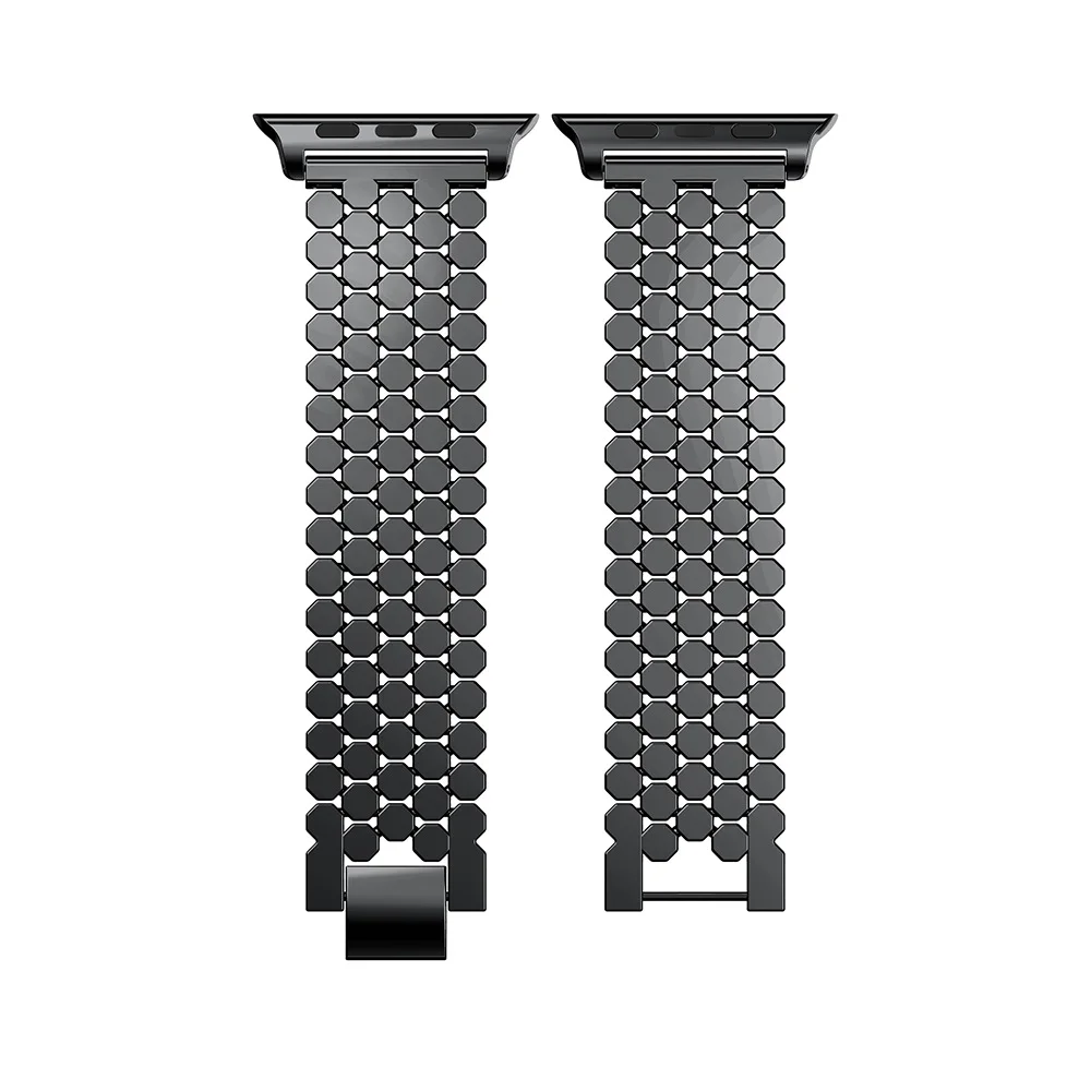 Ремешок для Apple Watch 40 мм 44 мм 42 мм 38 мм ремешок из нержавеющей стали для Apple Watch 1 2 3 4 ремешок волнистый стальной браслет