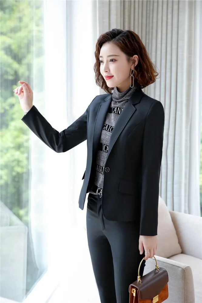 Деловая рабочая одежда униформы костюмы с брюками и куртками пальто новинка