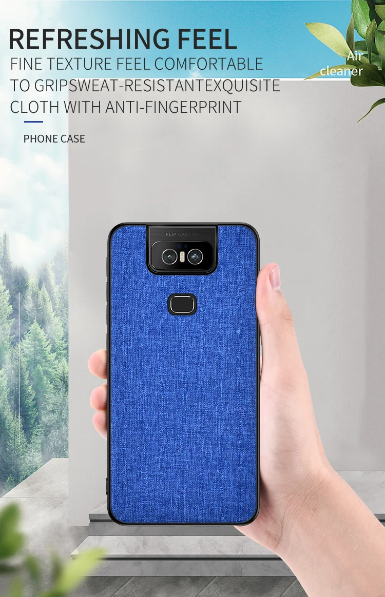 Роскошный тканевый чехол для Asus Zenfone 6 ZS630KL, кожаный мягкий чехол из ТПУ, Жесткий Чехол из поликарбоната Для Zenfone 6, противоударный чехол