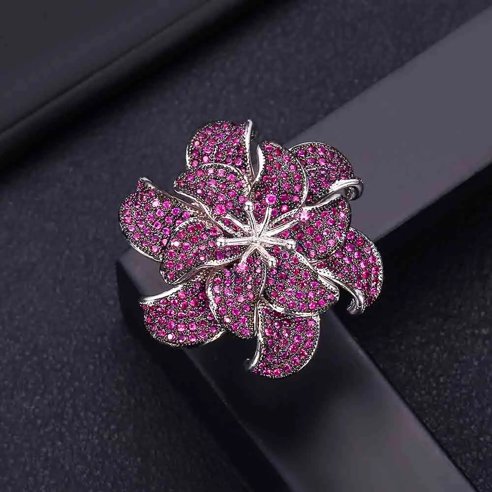 Ring 2 Janekelly модный бант дизайнерские аксессуары модный драгоценный камень уникальный браслет AAA циркон микро проложить Набор ручной браслет - Окраска металла: Ring 2