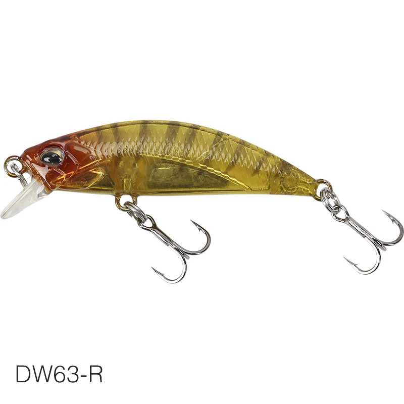DW63-R TSURINOYA для рыбалки приманки DW63 50 мм 5g опускается на дно воды мини блесна жесткая приманка искусственная приманка маленький Приманка Карандаш воблер, твердая приманка - Цвет: DW63-R