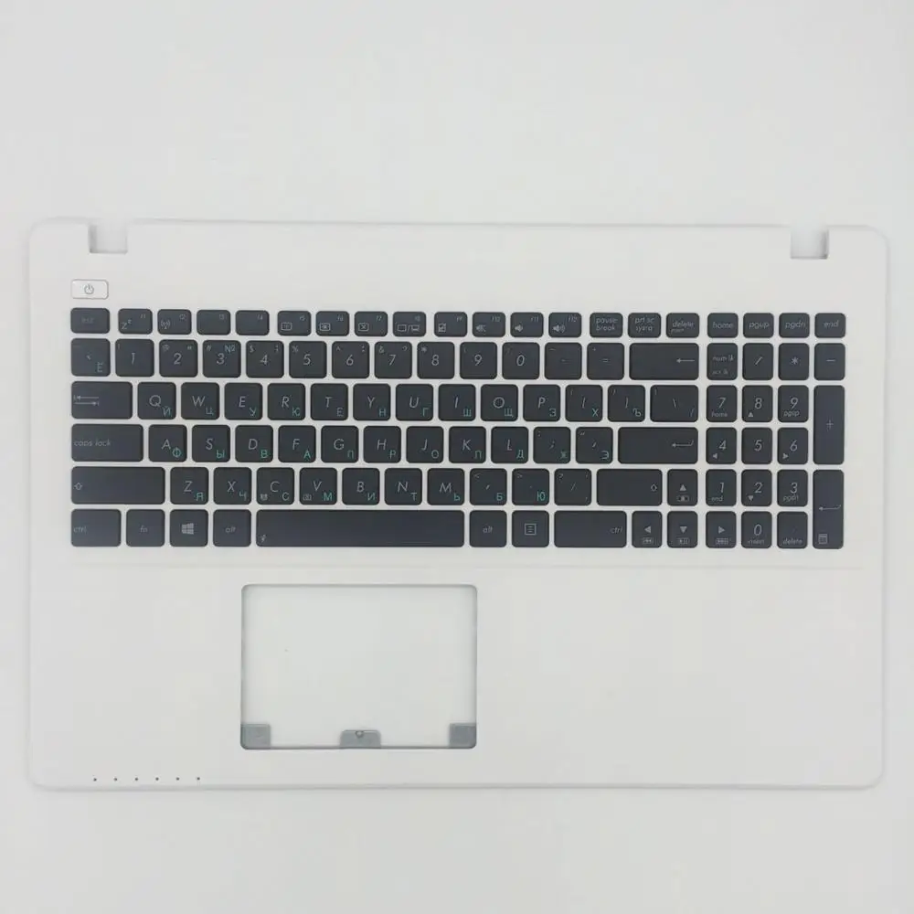 Белый Новая русская клавиатура для ноутбука Asus X552 x552c X552MJ X552E D552 F552 X552EA X552EP X552L X552LA X552CL клавиатуры запястий крышка - Цвет: Белый