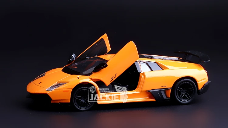 Высокая имитация изысканных литых и игрушечных автомобилей: RMZ городской автомобиль Стайлинг летучая мышь LP670 Supersport 1:36 литье под давлением модель оттяните назад Автомобили двери открываются