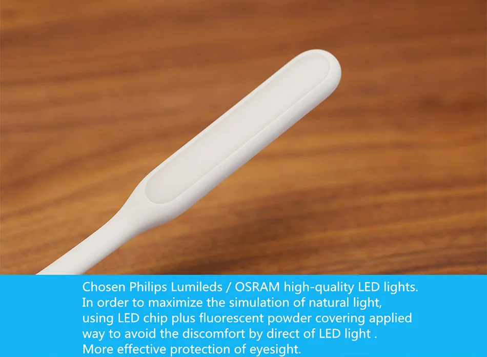 Xiaomi USB светильник Светодиодная лампа Xiaomi с USB для power Bank/comupter портативный сияющий светодиодный светильник с переключателем