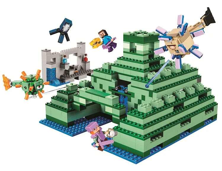 10734 монумент Океана совместимый с Legoing блок Minecraft набор творческие строительные