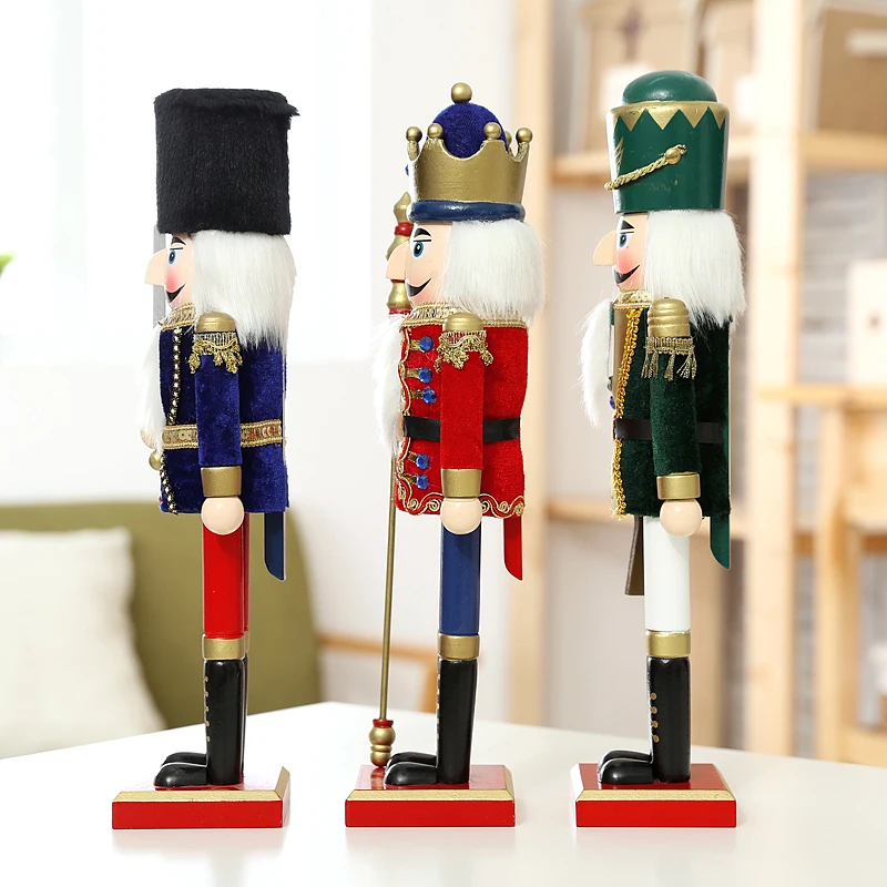 2016 Оригинальные 38 см 15 дюймов Золотая пудра солдат гайковёр украшения чистые