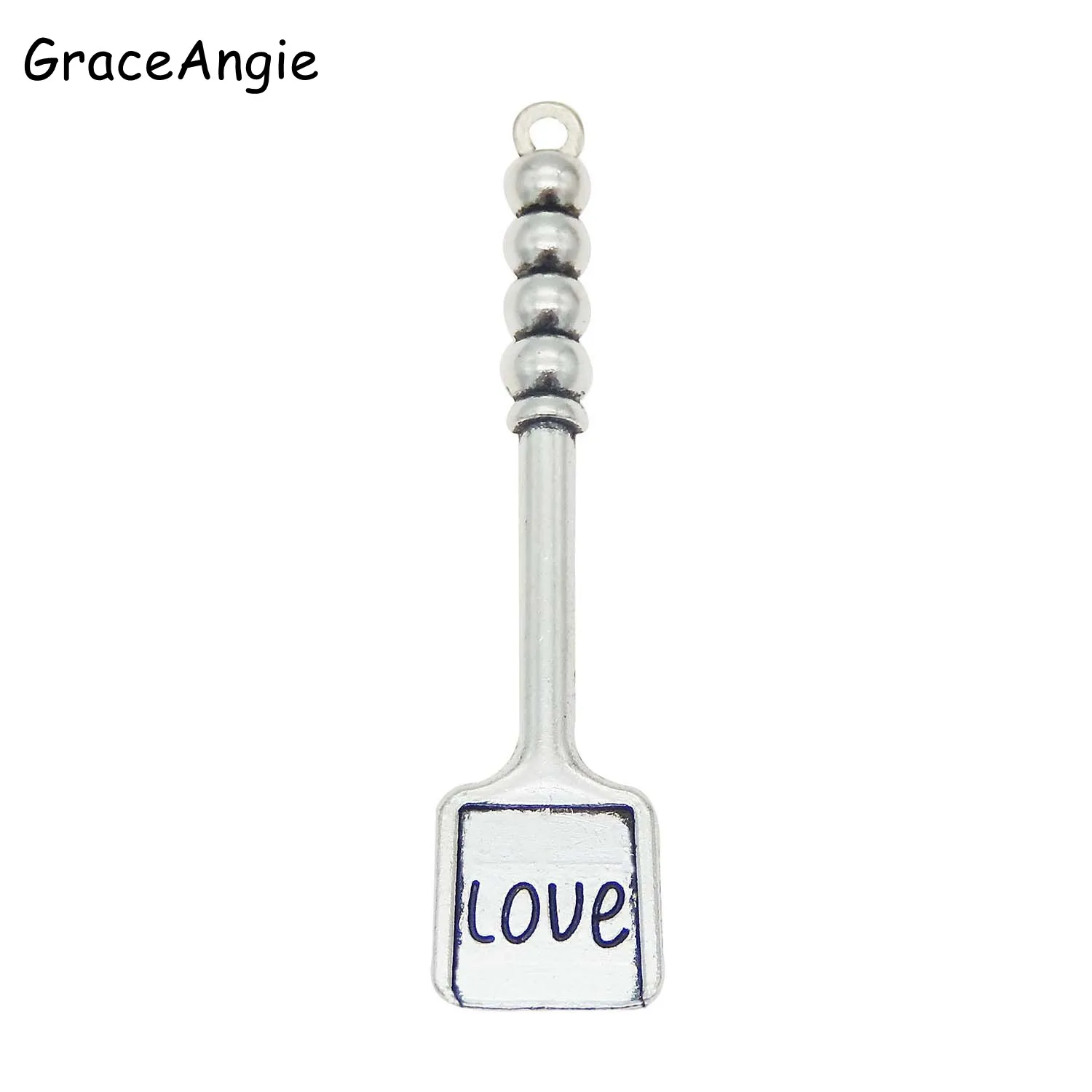 3 шт. смешанные кухонные инструменты подвеска с надписью Love шармы ручной работы