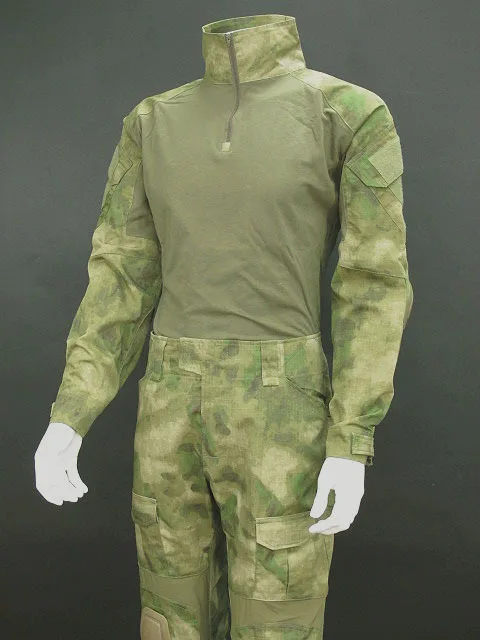 Airsoft Tactical Combat Uniform Shirt &amp Pants w Knee Pads A-TACS FG | Тематическая одежда и униформа