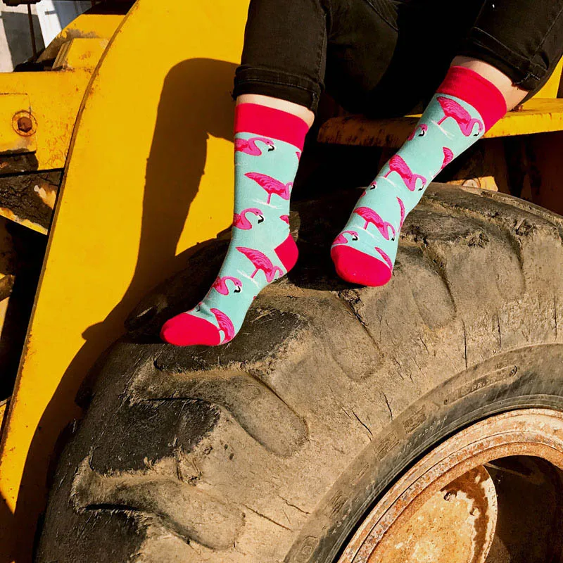 [COSPLACOOL] Оригинальные строительные хлопковые цветные свадебные носки с забавным
