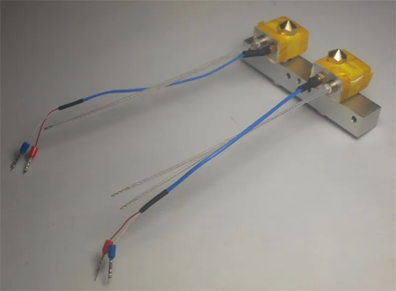 Funssor Flashforge Creator Pro 3D printer Creator dual extrusion Bar Mount Assembly w/ Stranded Thermocouple hotend kit