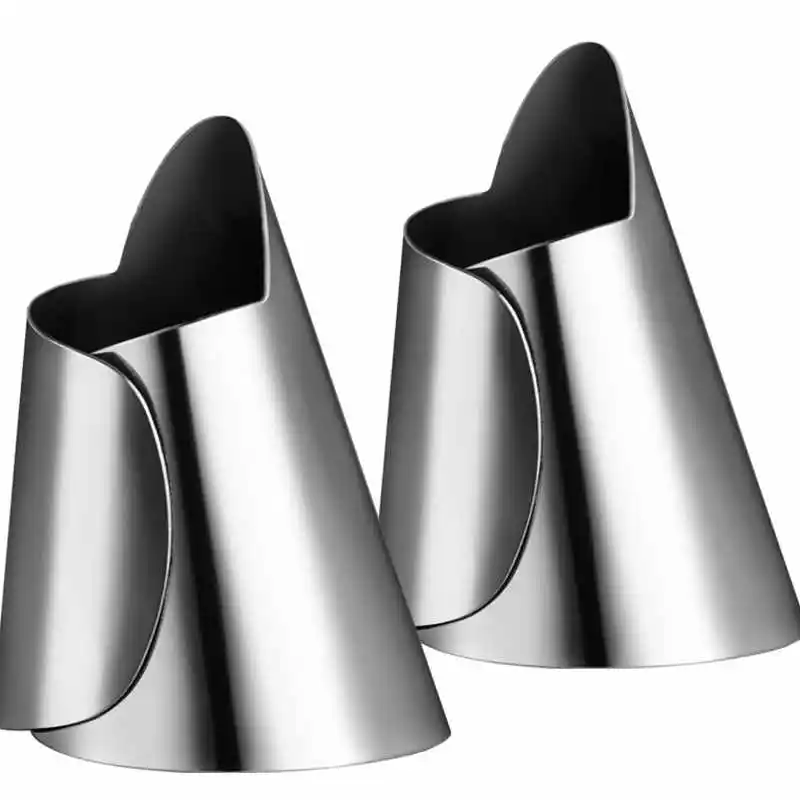 H267 Silver HOMETREE 2 шт. Защитная крышка для пальцев из нержавеющей стали защитная оболочка для резки овощей аксессуары для кухни H267 - Цвет: H267 Silver