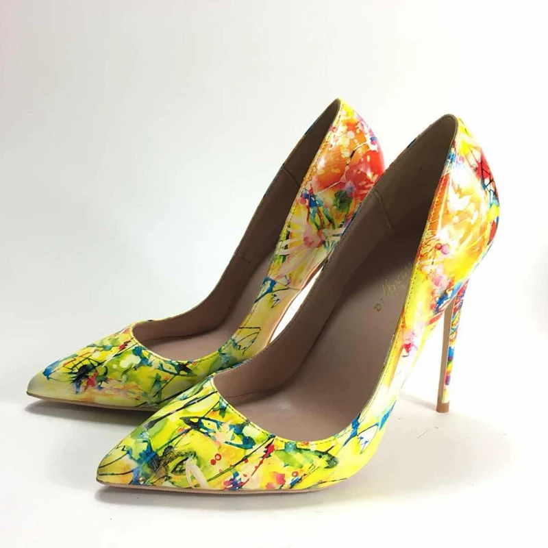 Новинка 2020 разноцветные женские туфли на высоком каблуке модные знаменитостей