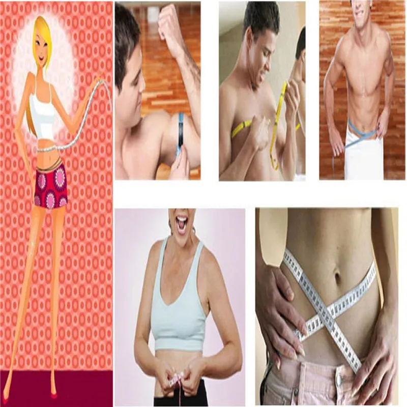 

1Pcs Hot Sale Ruler Body Measuring Ruler Sewing Tailor Tape Measure Soft Flat 1.5M Sewing Ruler Random Color