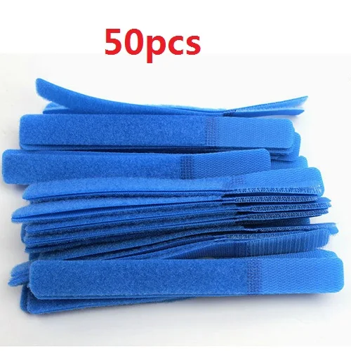 50pcs blue 50/10 шт. кабельный организатор провода зажим для намотки наушники держатель Мышь шнур протектор Кабель HDMI Управление для iPhone USB кабель - Цвет: 50pcs blue