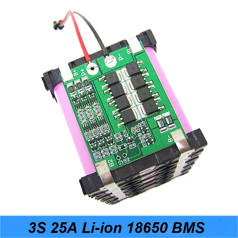 Turmera 3 S 25A Li-Ion 18650 BMS PCM Батарея защита от короткого замыкания доска модуль с баланс