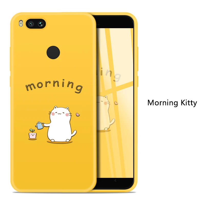 ASINA, милый чехол для Xiao mi Red mi Note 7, силиконовый чехол, 3D рельеф, животное, звезда, Космический бампер для mi 9, A1Red, mi Note 5, 5 Plus, A2 - Цвет: Morning Kitty