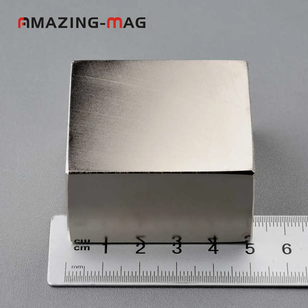 Мощный Неодимовый квадратный Cube сильный магнит блок магнитный держатель крепежа N42 редкоземельных 50*50*25 мм неодимовый DIY мульти-использовать