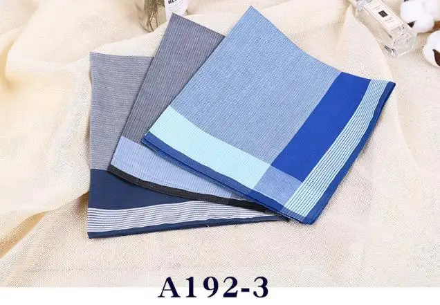 43cm Отборный хлопок мужской Hanky 12 пакет клетчатая клетка разные цвета Карманный платок квадраты 43 см Тонкая строчка Hanky - Цвет: 43cm