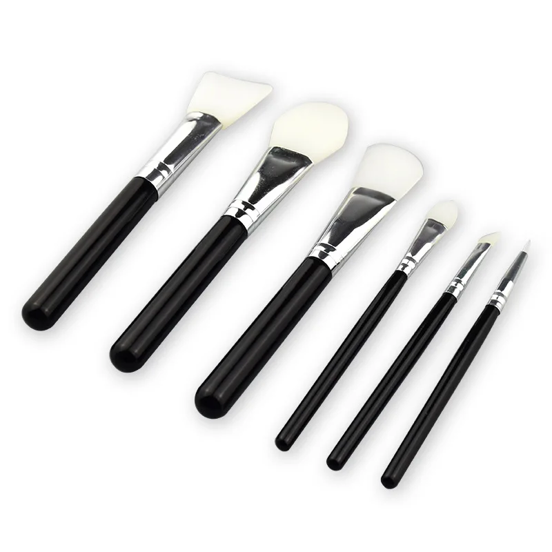 6 шт./компл. силиконовая Кисть для макияжа профессиональная маска лица основа