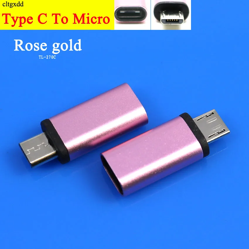 Cltgxdd 1 шт. Тип C гнездо к Micro USB разъем адаптера подключения Futural цифровой телефон