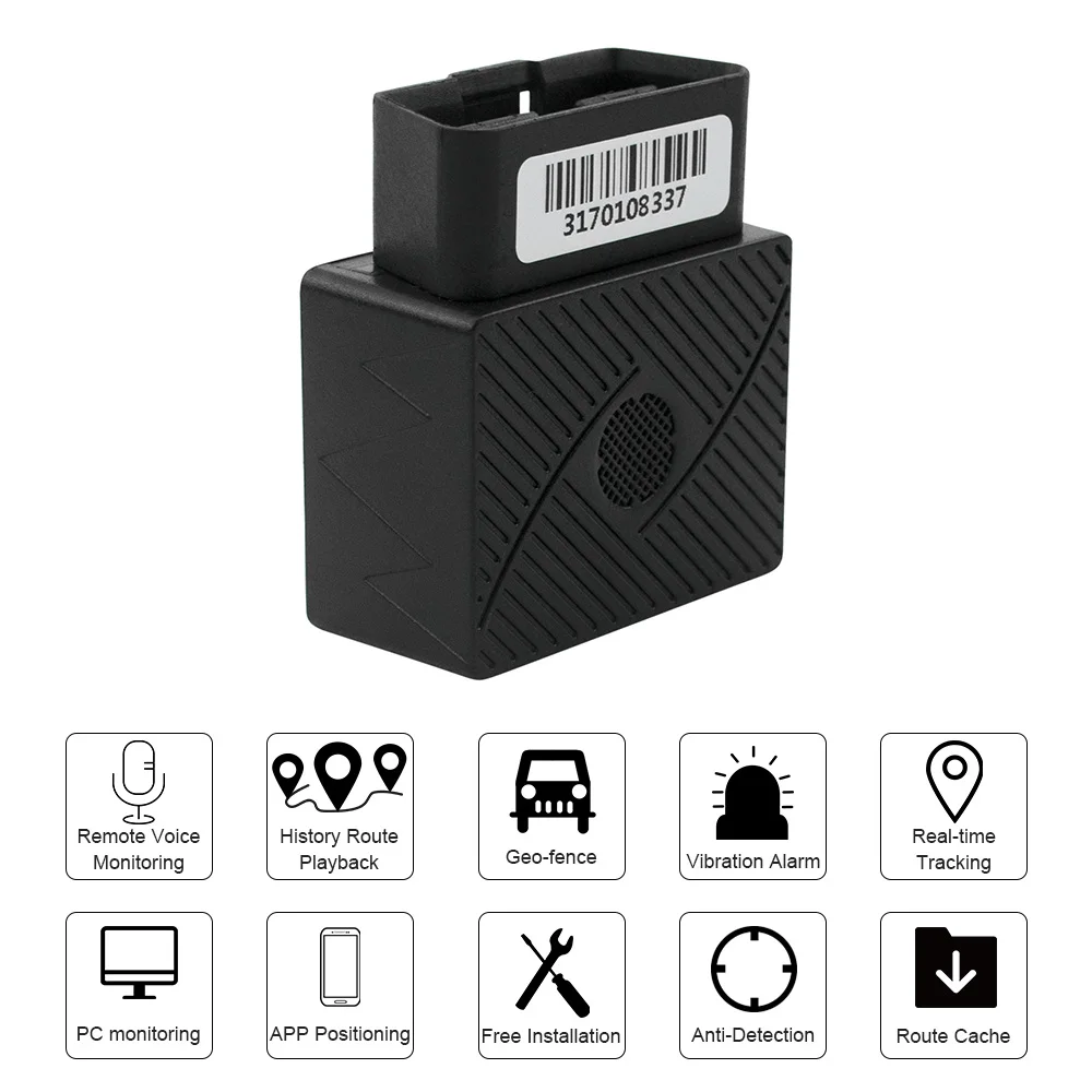 Мини OBD gps трекер для автомобиля OBD2 gps локатор автомобильный спутниковый Интернет в режиме реального времени Отслеживание автомобиля удаленный голосовой мониторинг