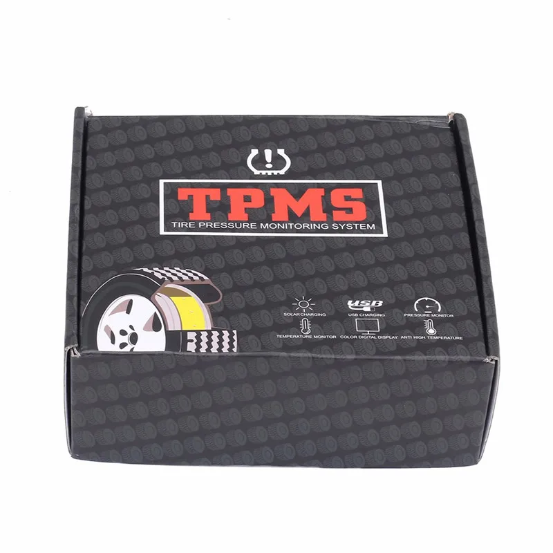 Автомобильная солнечная система TPMS, беспроводная система контроля давления в шинах+ 4 внешних датчика, цифровой ЖК-дисплей, автоматическая система охранной сигнализации