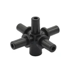 5-way сплиттер соединители водяного шланга 6 мм интерфейсы спринклер Конектор штуцер капельная система штуцер трубки 30 шт